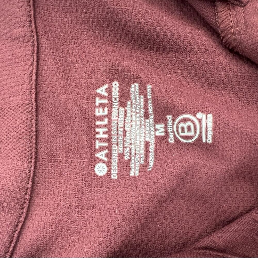 Athleta Speedlight Half Zip Pullover Top
Burgundy… - image 6